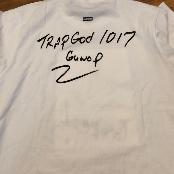 Supreme Gucci Mane White Tee Size XLarge FW16 - Picture 4 of 7